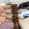 5String, Sparkling Bronze Gold Plated Glass Seed Beads 2mm/3mm, 38cm Strand, Dainty Loose Beads for DIY Y2K Bracelet Layering Necklace Jewelry Making
