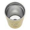 Maebata Disney Winnie the Pooh Stainless Steel Tumbler with 52819 Handle, Yellow, 350ml, D-WP33