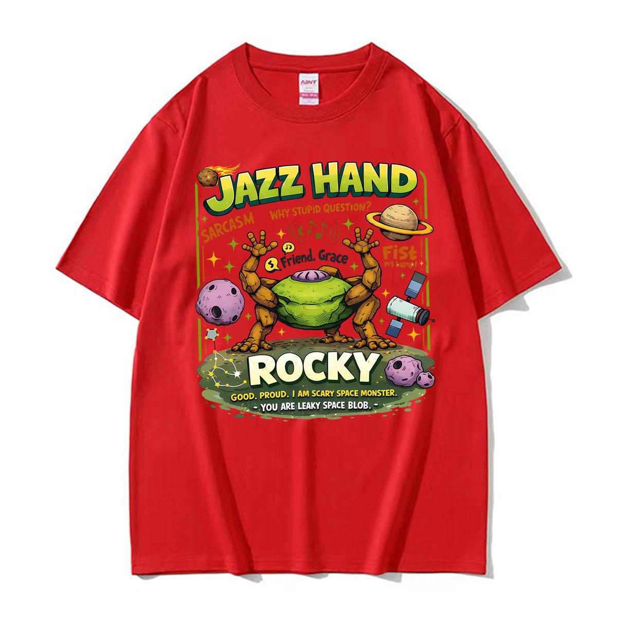 Rocky Amaze Amaze Jazz Hands Project Hail Mary T Shirts Unisex Harajuku Summer Tee Shirt Oversized Unisex Cotton T-shirt Streetwear 4XL