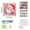12pcs DIY Diamond Painting Greeting Card Set Xmas Designs Rhinestone Diamond Art Mosaic Postcards Congratulations Cards & Gifts