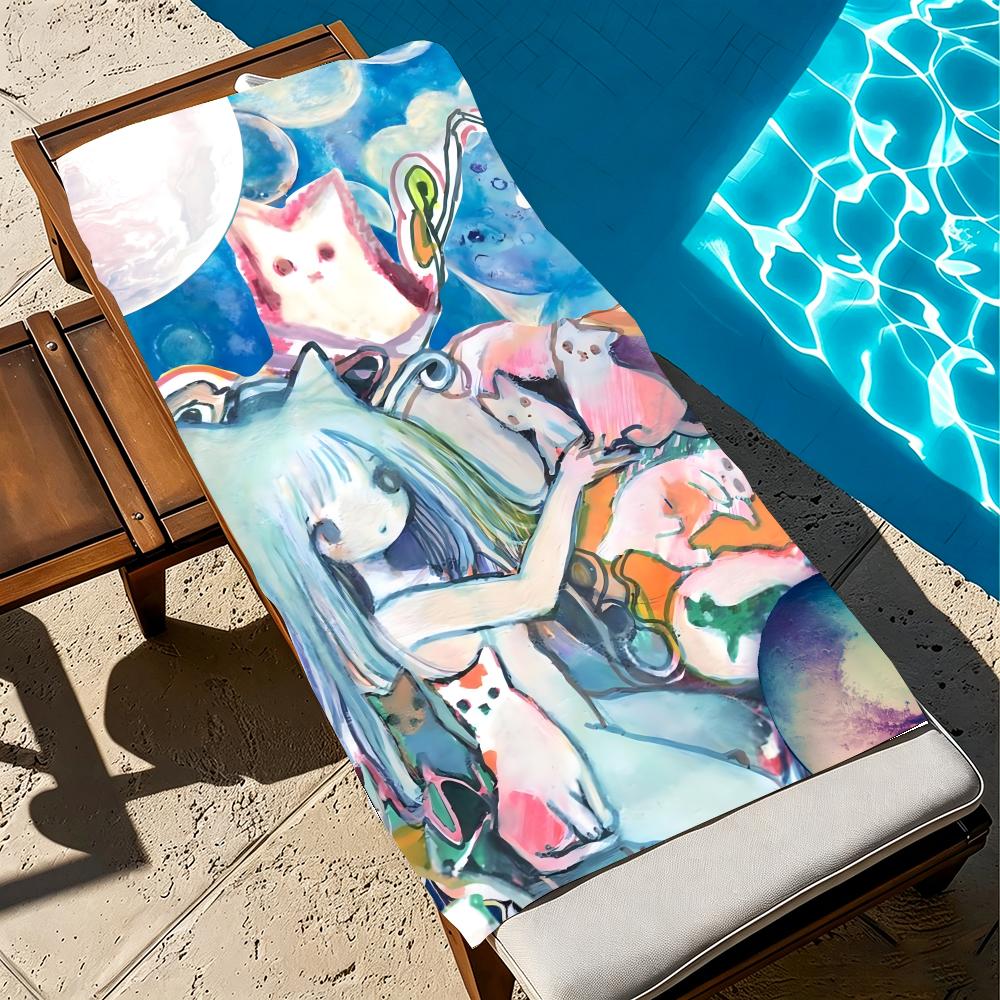 A-Aya Takano Towel Microfiber Beach Towel, Quick-Dry, Sand-Free, Ultra-Fine Fiber, Super Soft.