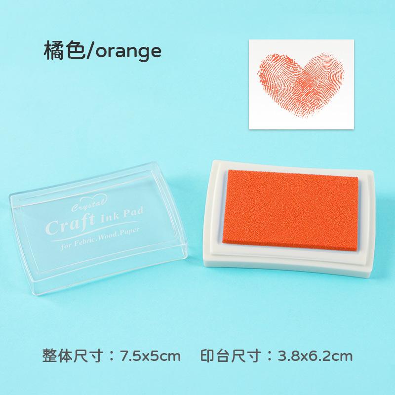 1pcs/pack Large Solid Color Inkpad: Creative Handbook Decoration Diy Basic Finger Stamp Accessories Indonesian Utility