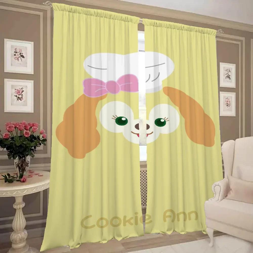 Room Darkening Home Interior Kitchen Curtains Living Door Curtain Cookie Ann Bedroom Decoration Partition Set Of 2 Made Polyester Washable Sitting