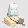 Einfarbiger Rucksack Große Kapazität Leichtgewicht Junior Senior High School Schüler Schultasche