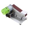 Electric Mini Belt Sander Polishing Grinding Machine Wood Sanding 7 Speed Adjustable for Metal Wood Polishing