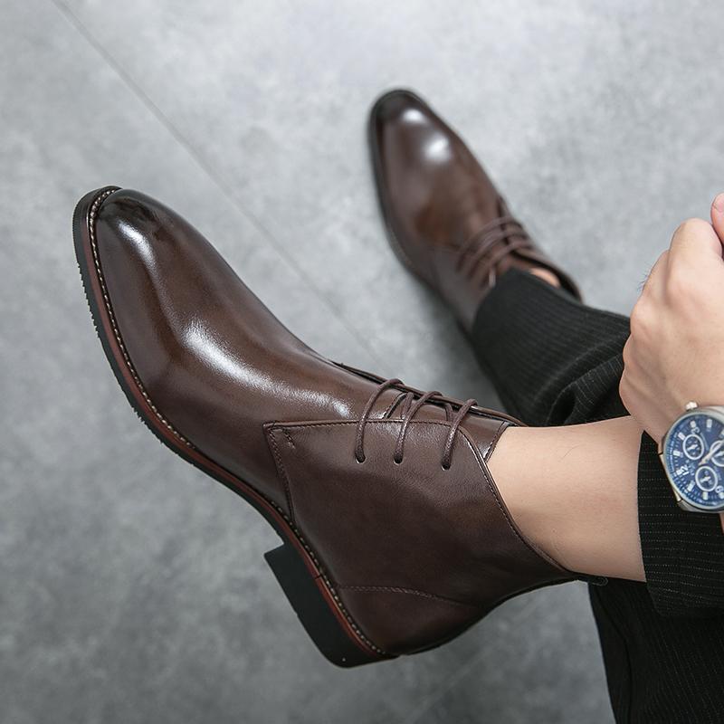 Мужские повседневные ботинки для мотоциклистов — фото 9