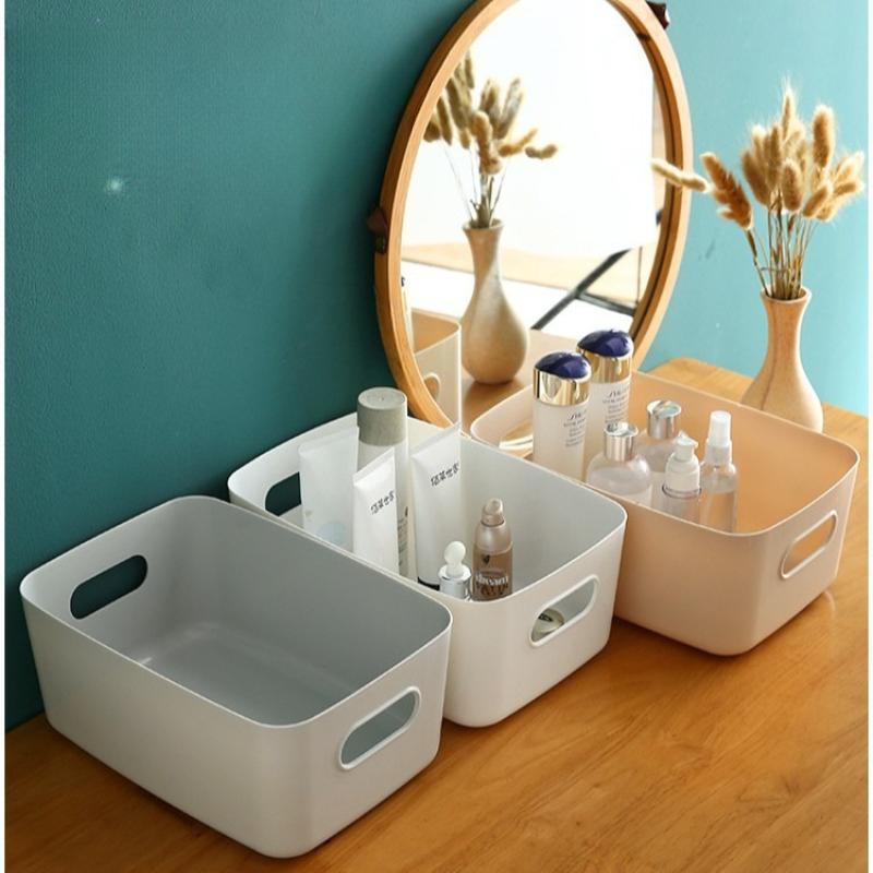 1pc Multi-Functional Storage Boxes, Durable Plastic Organizers for Cosmetics, Snacks, Kitchen, Bathroom, Dorm - Office Supplies
