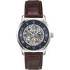 Principle Skeleton Blue Brown Leather Men's Automatic Watch 1514305