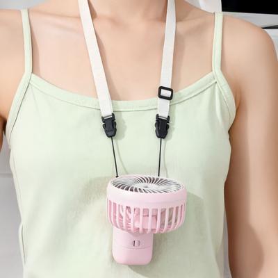 Yousheng Portable Neck Fan, 3 Speed Foldable Handheld Fan, USB Rechargeable Small Personal Fan for Outdoor Travel, Desk Cooling Fan for Home