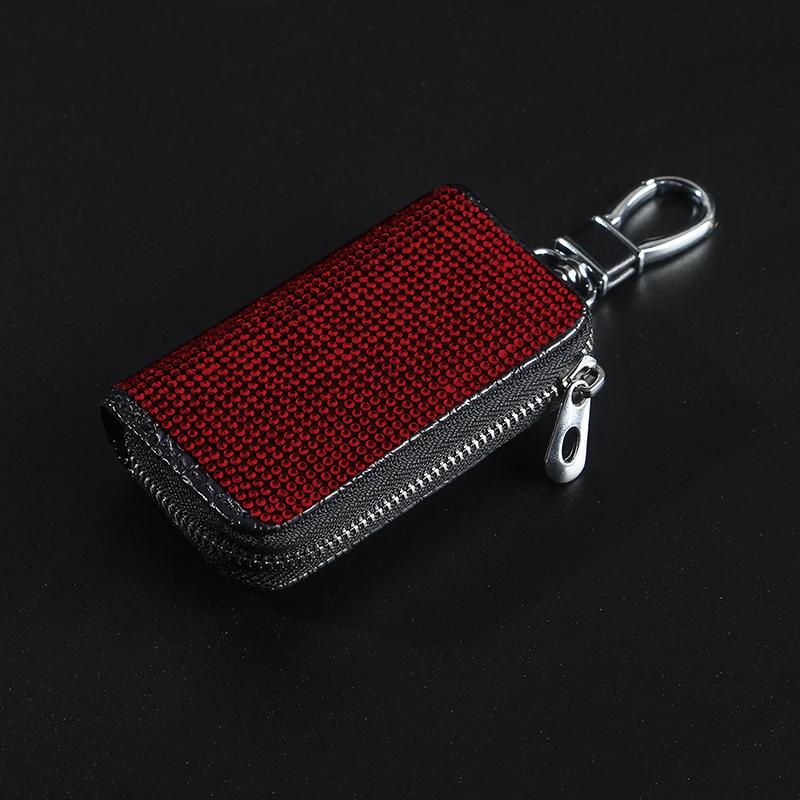 Neues Auto Schlüssel Etui Auto Halter Schale Fernbedienung Abdeckung Auto-Styling Schlüsselanhänger Geldbörsen Diamant Autozubehör Innenraum für Frau Großhandel