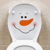 Christmas Toilet Waterproof Wall Sticker - Moisture-Proof PVC Bathroom Decor