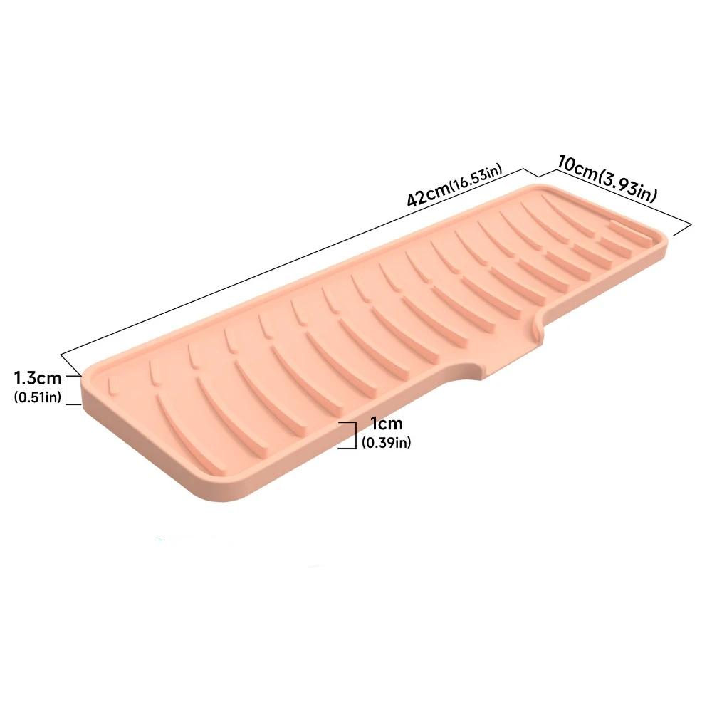 1Pcs Wave Draining Pad Silicone Drying Mat New Non-slip Dish Holder Table Mat Kitchen Placemat Foldable Heat Insulation Pad