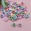 Handmade Butterfly Ball 100pcs Beaded Acrylic Flower Material Necklace Bracelet Accessories Jewelry DIY Letter  Accessories