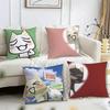 Cute T-Toro Inoue Cat Cushion Cover Reversible Plush Pillow Cover – For Car, Sofa, Bedroom, Perfect As a Gift.