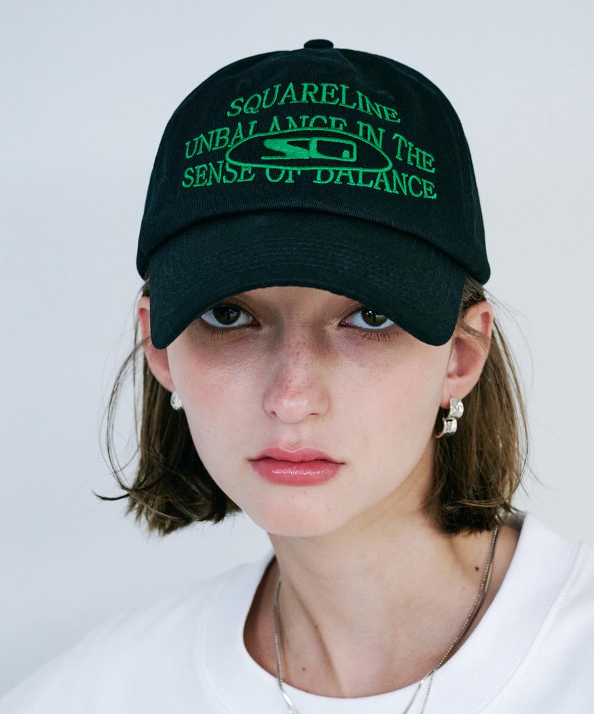 Seukweeolain Sq Message Ball Cap - Black