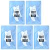 Foot Mask, Peppermint, 5 Pairs, 0.6 Fl Oz (18 Ml) Each