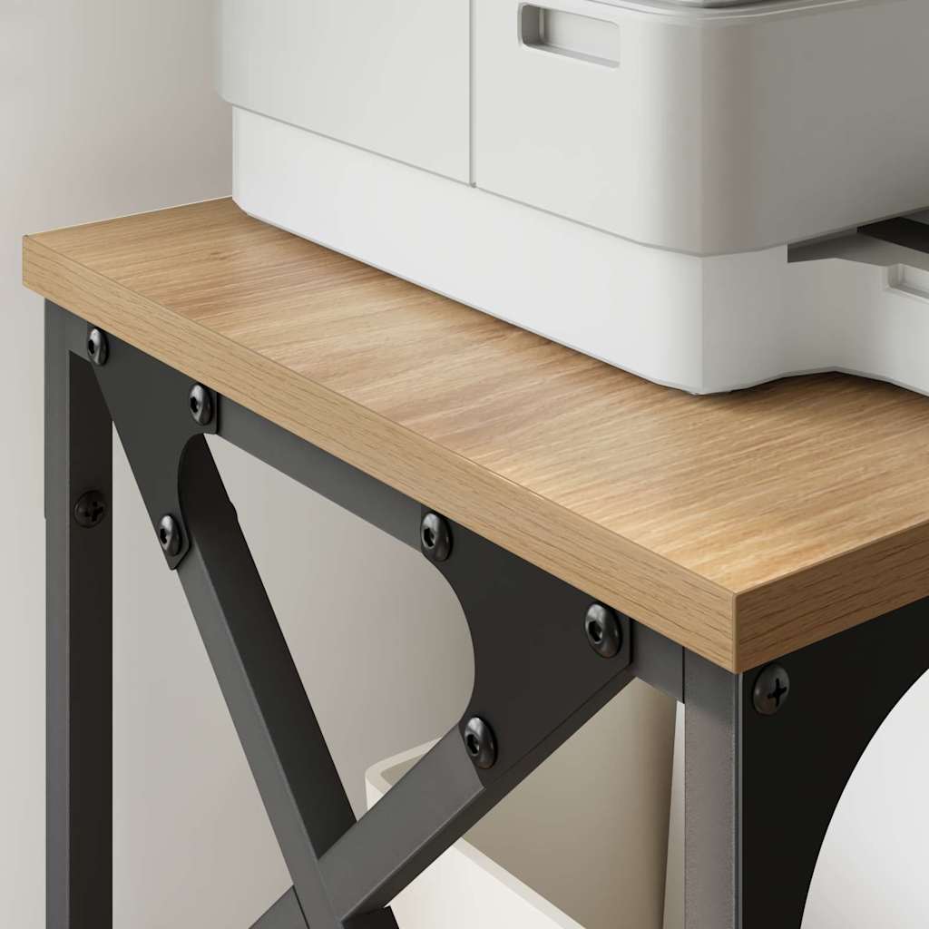 Artisan Oak Printer Stand 40 x 30 x 31 cm Wood Based Material