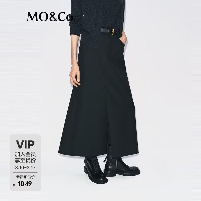 

MO&Co. A-Line High-Waist Long Skirt XS