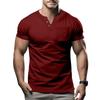 Summer New Short-sleeved Men T Slim Casual Men V-neck Short-sleeved T Shirt