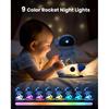 HD Astronaut Planetarium Projector, Galaxy Projector for Bedroom, HD Replaceable 13 Film Discs & Adjustable Focus Lens, Rocket Night Light, Timed