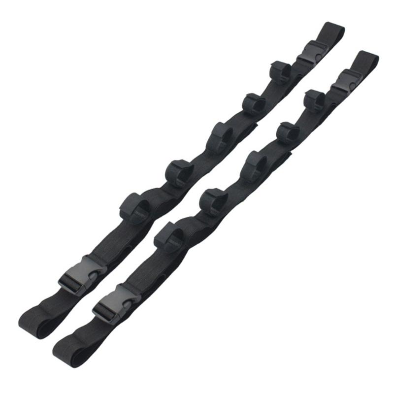 

2Pcs Vehicle Fishing Rod Rack Kit Car Fishing Rod Holder Adjustable Strap Fishing PolesHolder Carriers Storage Rack