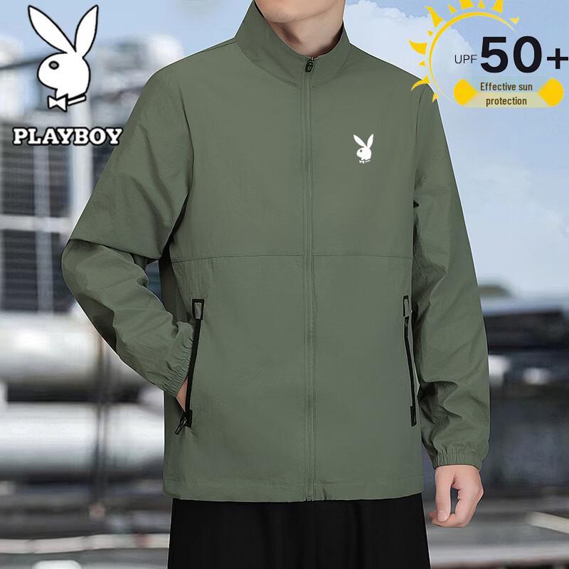 

PLAYBOY Men s Spring/Autumn Casual Stand Collar Jacket 3XL