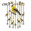 Fenster Hängende Windspiele Outdoor Vogelglocken, Dekorative Anhänger, Acryl Gartenornament Aufhängungen für Veranda Terrasse Dekorationen Natur inspiriert
