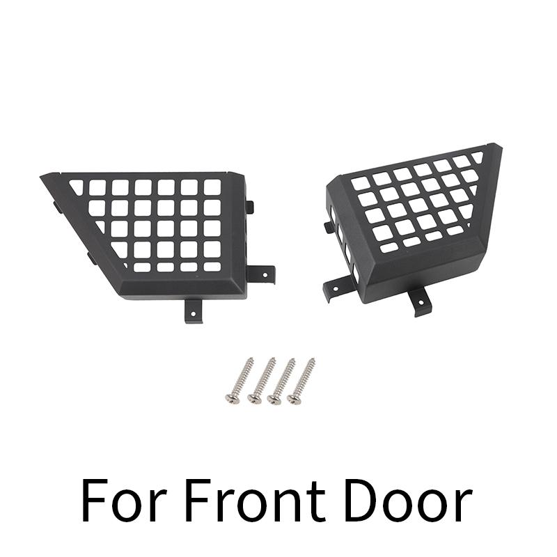 TESIN Metal Car Front Rear Door Storage Box Door Side Insert Organizer Box Pockets for Jeep Wrangler JK 2/4 Door 2011-2017