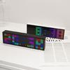Colorful Display LED Alarm Clock Electronic Digital Clock Voice Control 12/24H 2 Alarms Countdown Wall Table Desk Clock