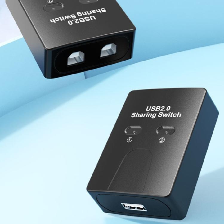 USB2.0 Manual Switching Hubs Printer Sharing Device 2 In 1 Out USB Selectors KVM Hubs Adapter