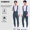 INBIKE Fleece Road Bike Bib Pants for Men Winter Thermal Cycling Bibs Windproof Biking Bicycle Pants MTB Cycling Clothing Man