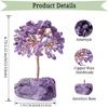 DUQGUHO Crystal Tree Amethyst Crystal with Natural Quartz Amethyst Stone Base Crystal Tree for Decor Reiki Luck Crystal Spiritual Gifts