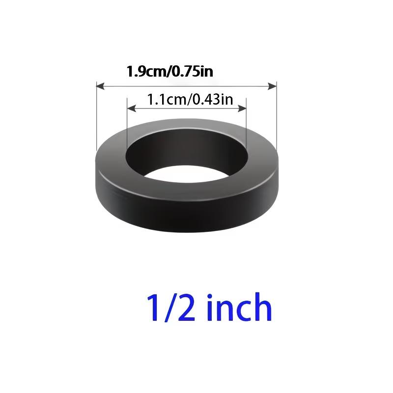 20pcs Garden Shower Hose Connection Seal Rubber Gasket, 1/2" Pipe Seal Ring for Hot & Cold Water, Drain Connector