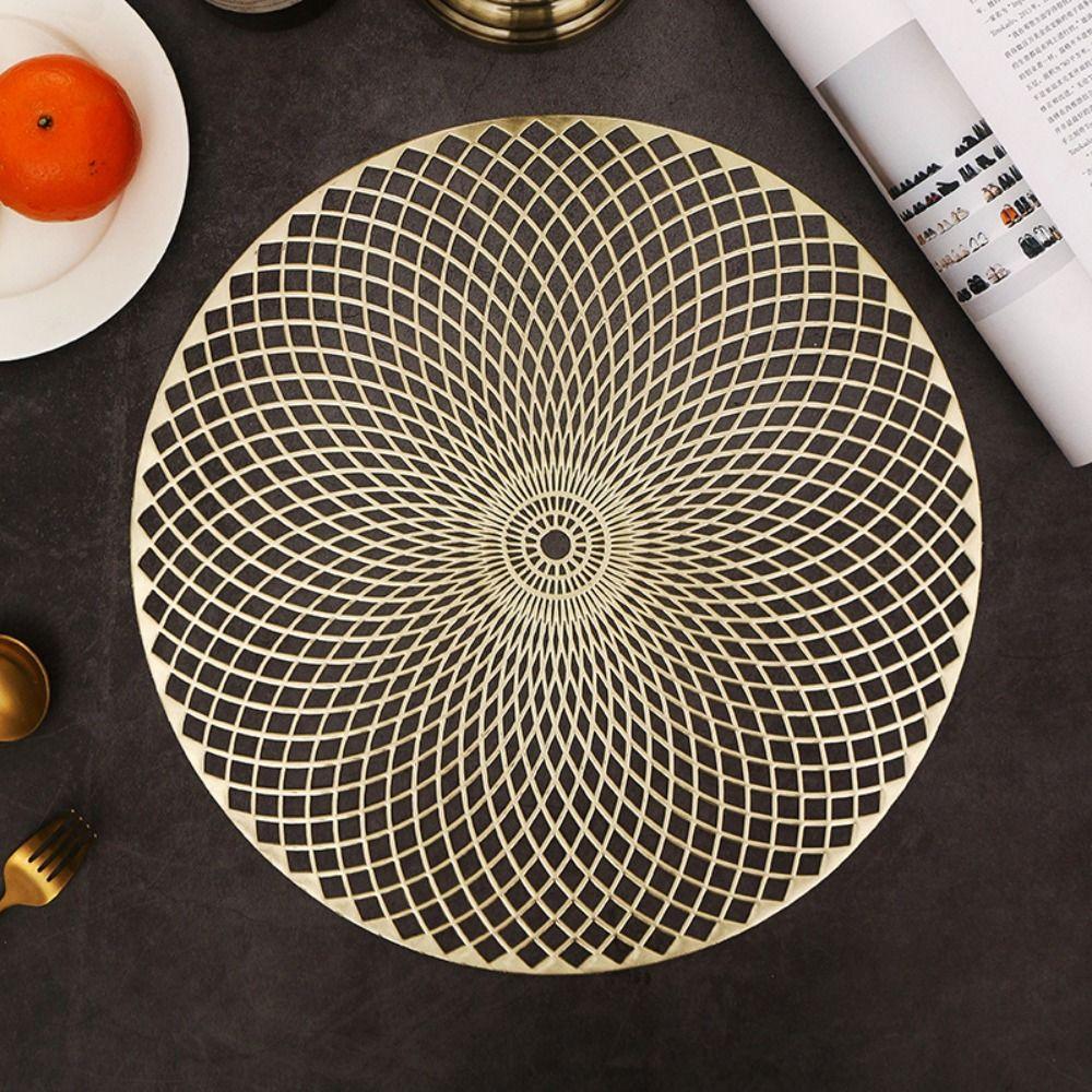 

Anti Slip Table Mat Anti-stain Tableware Pad Dining Table Hollow Placemat Kitchen