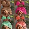 Elegant European Style Bikini Swimsuit With Padding For Water Sports And Beach Wear