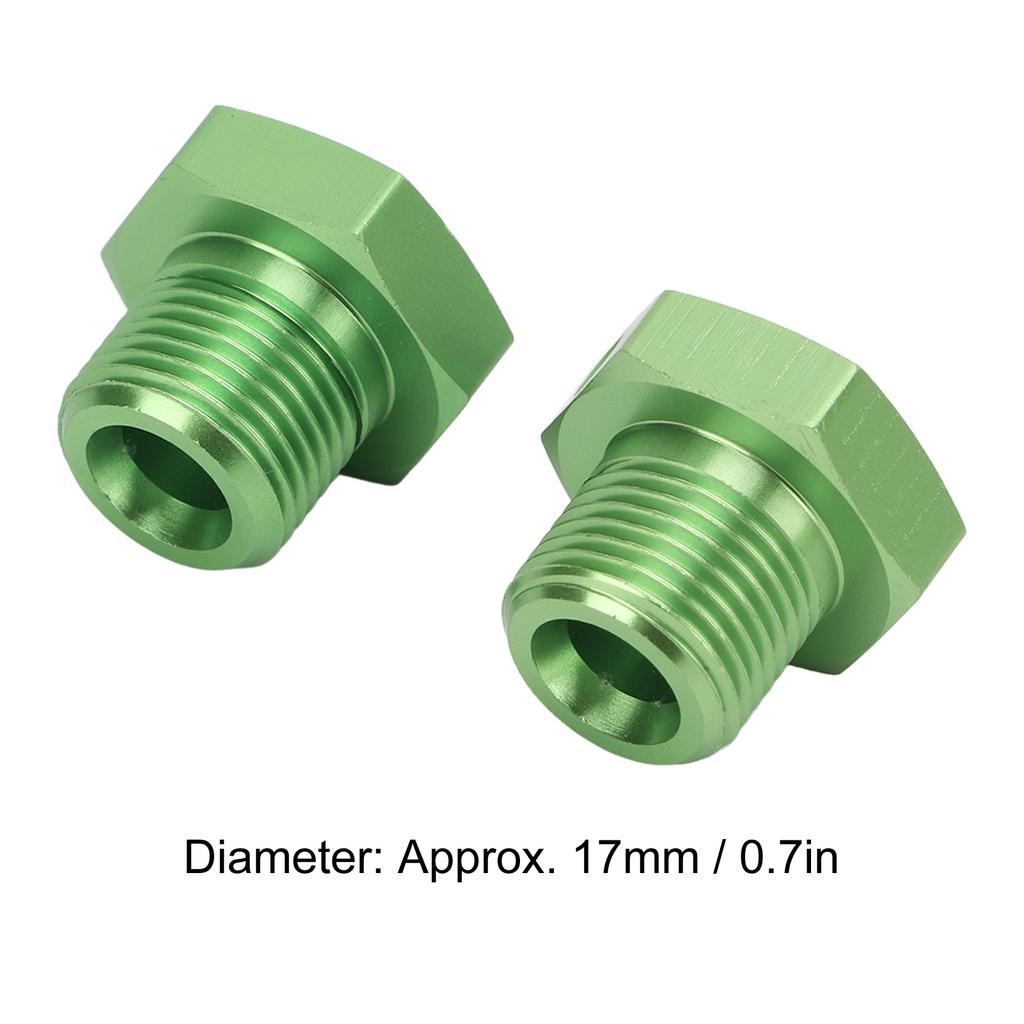 1Pair Aluminum Alloy 17mm Wheel Hex Hub Adapter with Pin for   1Celsius8 RC Car Upgrade Part