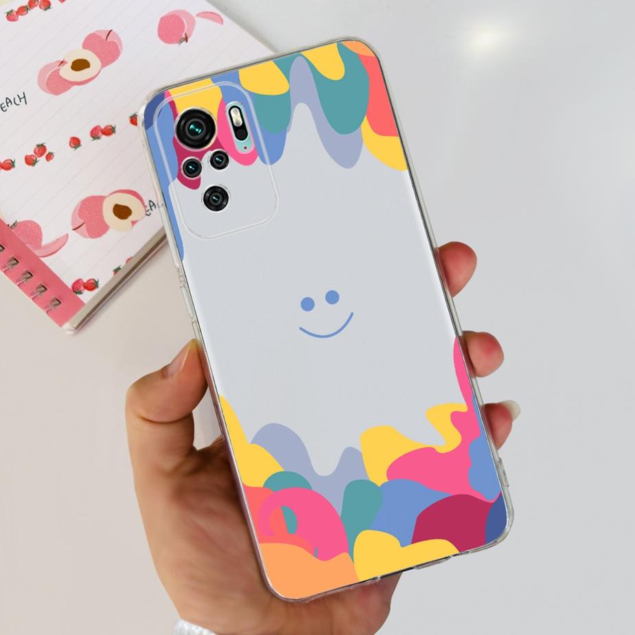 For Xiaomi Redmi Note 10 4G Case Redmi Note 10S Luxury Painted Cover Cases For Xiaomi Redmi Note 10 Pro Max Note10 S Soft Fundas