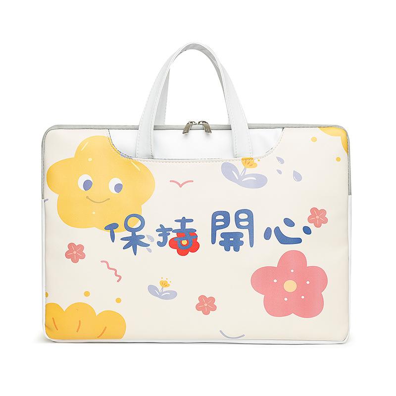 New laptop bag girls high-value cartoon cute liner bag inch college students large-capacity storage