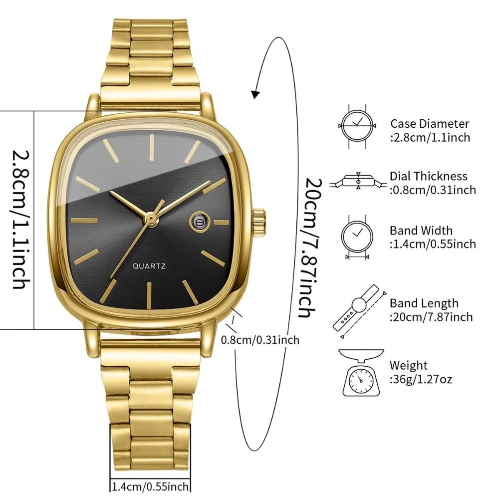 Simple Couple's Wristwatches Calendar Wristwatches Creative Quartz Watch  Men Women