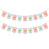 Baby Shower Blue Pink Bodysuit Paper Garland Gender Reveal Party Hanging Banner Flag Kids Boy Girl Birthday Decoration Supplies
