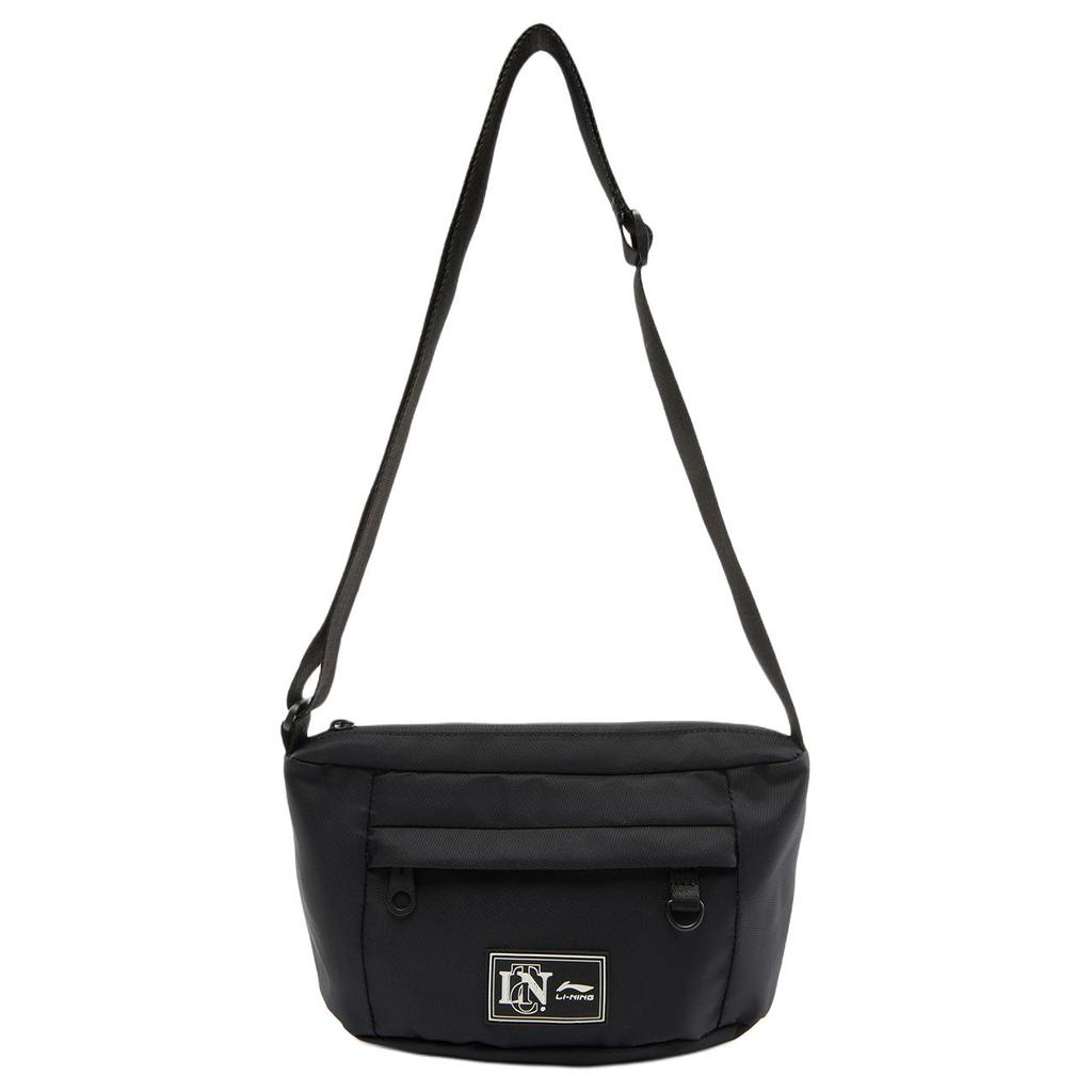 New LiNing Fitness Series Polyamide Shoulder Bag, Crossbody Bag Unisex Black ABDV203-1