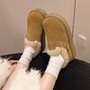 thick-soled snow boots women's new winter piled thickened fluffy warm casual shoes cotton shoes bread shoes