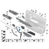 51417292244 BMW F15 X5 Armrest Door Handle Set, Black, Non-stick, 3-Piece Set