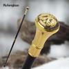 Golden Black Russian Double-Headed Eagle Totem Spazierstock Fashion Stick Gentleman Luxus Crosier Knob Spazierstock 93 cm