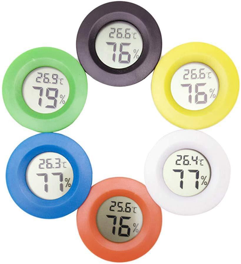 Round Electronic Thermometer & Hygrometer for Reptile Acrylic Crawling Box