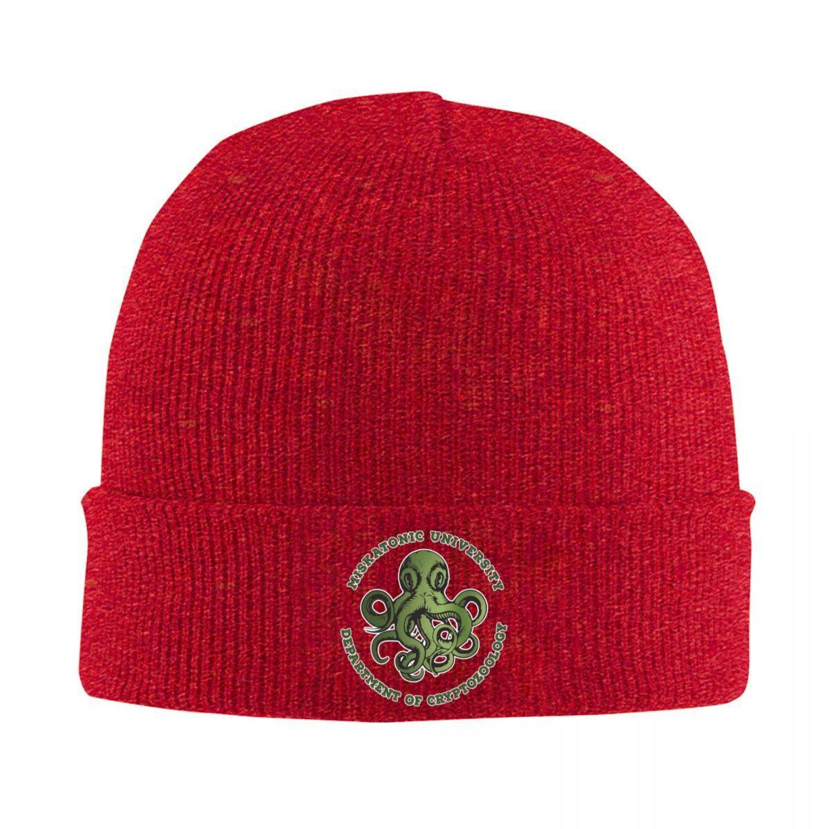 

Cthulu And Lovecraft Miskatonic Warm Knitted Cap Winter Knit Bonnet Hat Skullies Beanies Hip Hop Caps for Unisex One Size