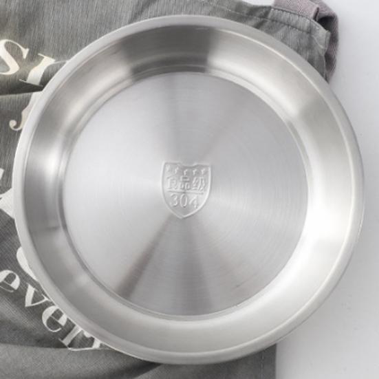 Nerezové talíře Odolné vůči teplotě Matný povrch Multifunkční Kempingový jídelní talíř Nádobí pro venkovní použití