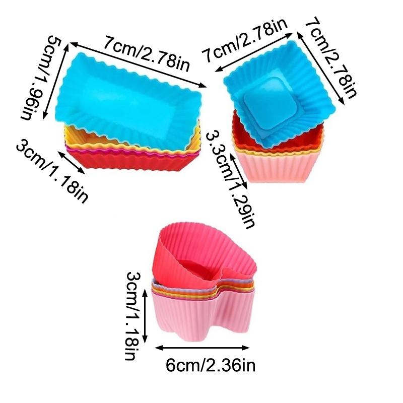 8 Stück Silikon Lunchbox Trennwände für Kinder Schulkinder Lebensmittelteiler für Bento Box Silikon Cupcake Förmchen Backformen