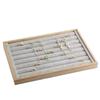 Bamboo Wood Jewelry Display Tray for Rings and Earrings
