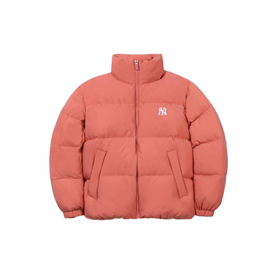 MLB Down Jackets Unisex Pink Stand Collar Thickened Puffer Jacket 31DJ03061-50P XS